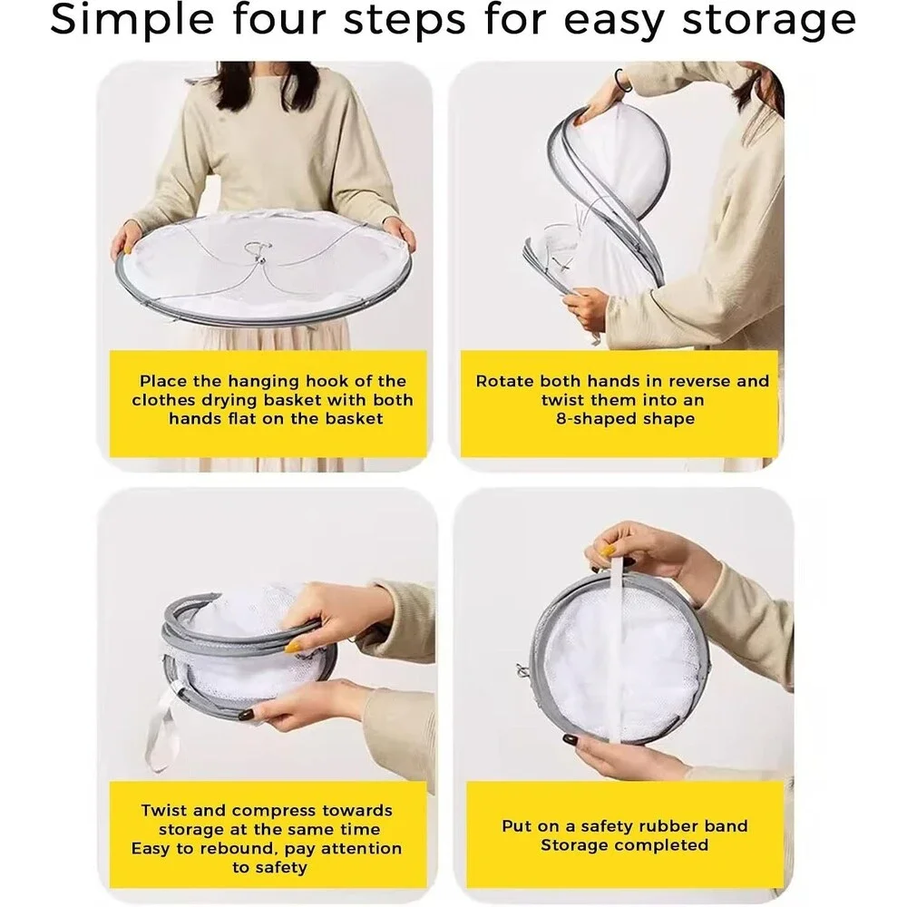 Foldable Sweater Drying Rack Large Mesh Flat Clothes Dryer Stainless Steel